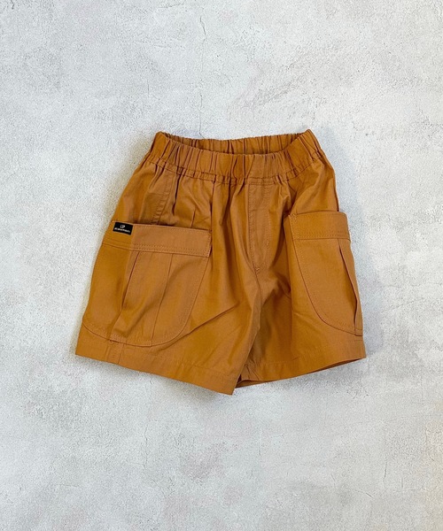 Life Support Products（ライフサポートプロダクツ）の「ポプリンビッグポケットショートパンツ(80～150cm)（その他パンツ・キッズ・ブラウン/ベージュ/チャコール/マスタード/オリーブ/ライトピンク・80/90/95/100/110/120/130/140/150）」の5枚目の写真