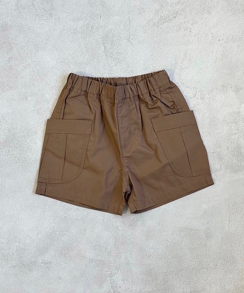 Life Support Products（ライフサポートプロダクツ）の「ポプリンビッグポケットショートパンツ(80～150cm)（その他パンツ・キッズ・ブラウン/ベージュ/チャコール/マスタード/オリーブ/ライトピンク・80/90/95/100/110/120/130/140/150）」の9枚目の写真
