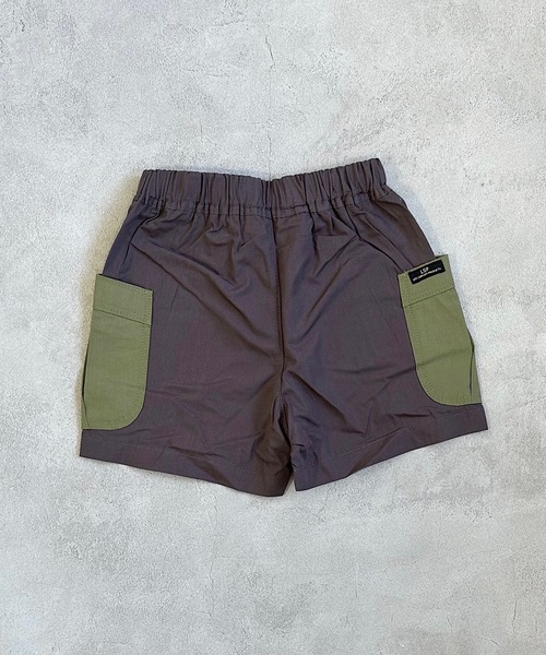 Life Support Products（ライフサポートプロダクツ）の「ポプリンビッグポケットショートパンツ(80～150cm)（その他パンツ・キッズ・ブラウン/ベージュ/チャコール/マスタード/オリーブ/ライトピンク・80/90/95/100/110/120/130/140/150）」の12枚目の写真
