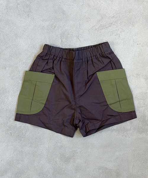 Life Support Products（ライフサポートプロダクツ）の「ポプリンビッグポケットショートパンツ(80～150cm)（その他パンツ・キッズ・ブラウン/ベージュ/チャコール/マスタード/オリーブ/ライトピンク・80/90/95/100/110/120/130/140/150）」の13枚目の写真