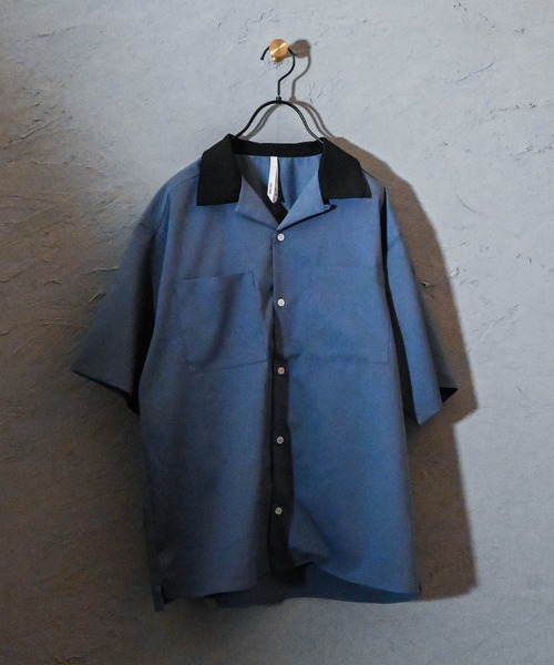 Ritzy(リッツィー)の「TR オープンカラークレリックシャツ レディース メンズ(シャツ/ブラウス・メンズ・ブラック/カーキ/サックスブルー/オフホワイト/ベージュ/モカ/グリーン・LARGE/MEDIUM/X-LARGE)」の7枚目の写真