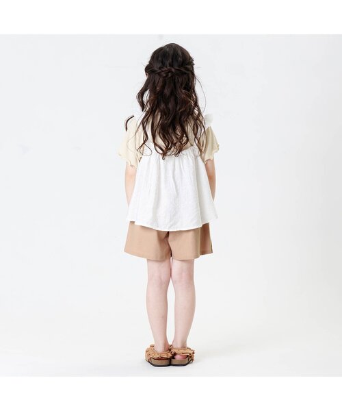 Seraph（セラフ）の「ボックスタックショートパンツ（その他パンツ・キッズ・ベージュ/インディゴブルー/レッド/ブラック・80/90/100/110/120/130/140）」の6枚目の写真