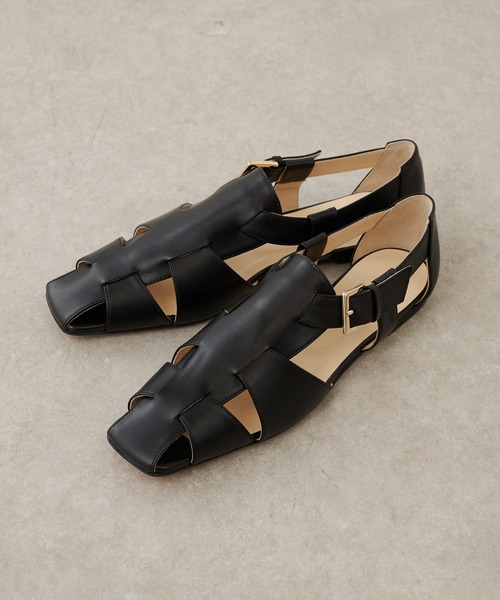 Whim Gazette（ウィムガゼット）の「【2.718】ナローグルカサンダル（サンダル・レディース・ホワイト/ブラック・38/36/37）」の5枚目の写真