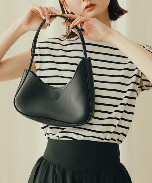 SENSE OF PLACE by URBAN RESEARCH(センスオブプレイスバイアーバンリサーチ)の「ラウンドハンドバッグ(ハンドバッグ・レディース・ブラック/ブルー/アイボリー・ONE)」の14枚目の写真