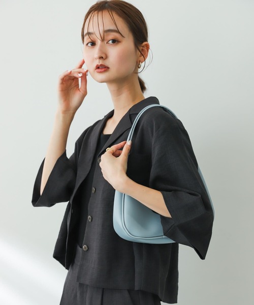 SENSE OF PLACE by URBAN RESEARCH(センスオブプレイスバイアーバンリサーチ)の「ラウンドハンドバッグ(ハンドバッグ・レディース・ブラック/ブルー/アイボリー・ONE)」の17枚目の写真