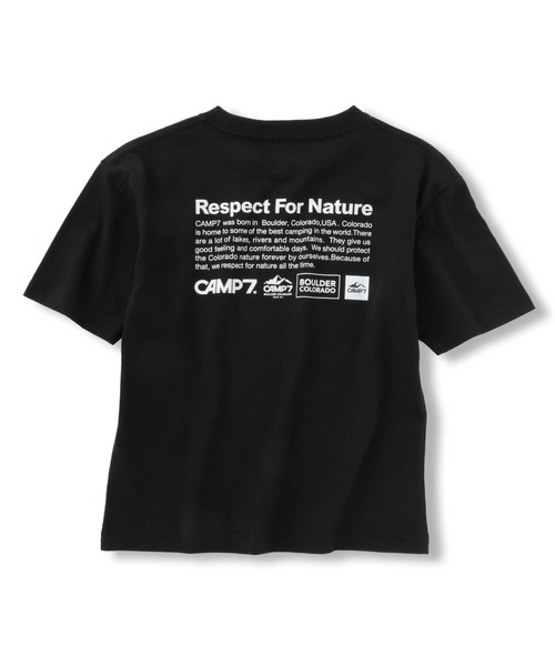 CAMP7(キャンプセブン)の「CAMP7(キャンプ7)【抗菌防臭】バックプリントTシャツ(Tシャツ/カットソー・キッズ・ブラック/ホワイト・130/140/160/150/120/105)」の10枚目の写真