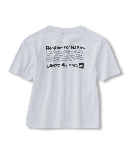 CAMP7(キャンプセブン)の「CAMP7(キャンプ7)【抗菌防臭】バックプリントTシャツ(Tシャツ/カットソー・キッズ・ブラック/ホワイト・130/140/160/150/120/105)」の8枚目の写真