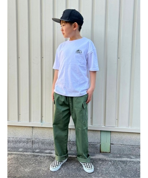 CAMP7(キャンプセブン)の「CAMP7(キャンプ7)【抗菌防臭】バックプリントTシャツ(Tシャツ/カットソー・キッズ・ブラック/ホワイト・130/140/160/150/120/105)」の4枚目の写真