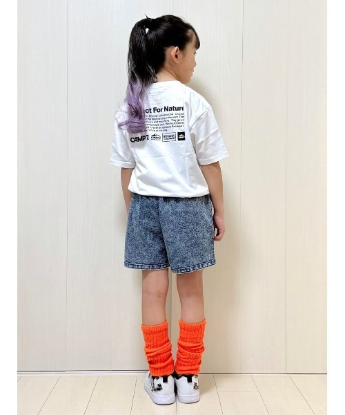 CAMP7(キャンプセブン)の「CAMP7(キャンプ7)【抗菌防臭】バックプリントTシャツ(Tシャツ/カットソー・キッズ・ブラック/ホワイト・130/140/160/150/120/105)」の6枚目の写真