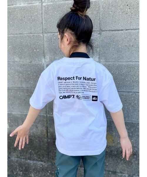 CAMP7(キャンプセブン)の「CAMP7(キャンプ7)【抗菌防臭】バックプリントTシャツ(Tシャツ/カットソー・キッズ・ブラック/ホワイト・130/140/160/150/120/105)」の21枚目の写真