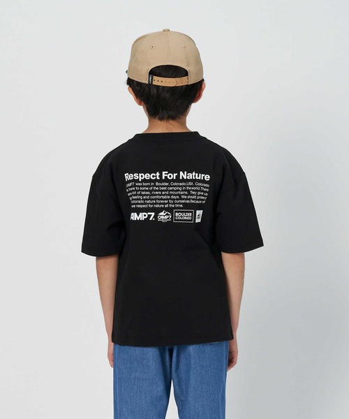 CAMP7(キャンプセブン)の「CAMP7(キャンプ7)【抗菌防臭】バックプリントTシャツ(Tシャツ/カットソー・キッズ・ブラック/ホワイト・130/140/160/150/120/105)」の22枚目の写真