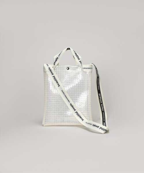 beautiful people(ビューティフルピープル)の「beautiful people plaid vinyl logo tape sacoshe bag 1000611929(ショルダーバッグ・レディース・クリア・FREE)」の8枚目の写真