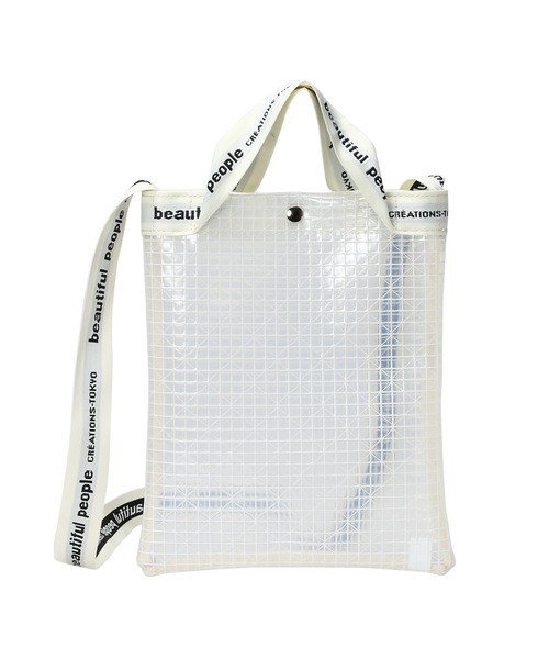 beautiful people(ビューティフルピープル)の「beautiful people plaid vinyl logo tape sacoshe bag 1000611929(ショルダーバッグ・レディース・クリア・FREE)」の10枚目の写真