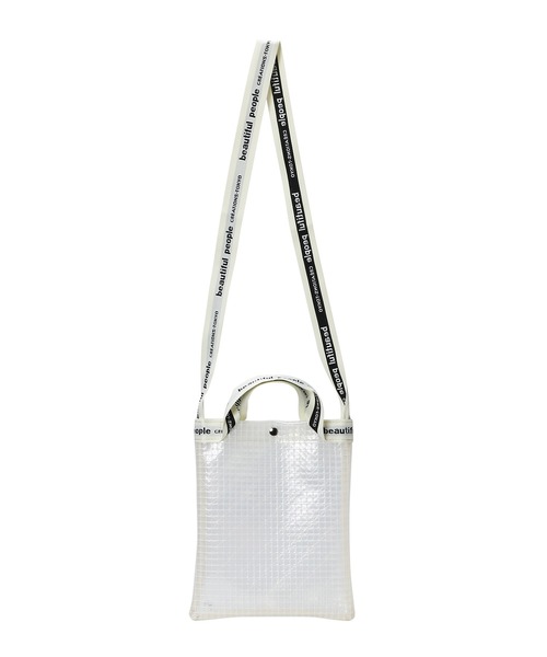 beautiful people(ビューティフルピープル)の「beautiful people plaid vinyl logo tape sacoshe bag 1000611929(ショルダーバッグ・レディース・クリア・FREE)」の5枚目の写真