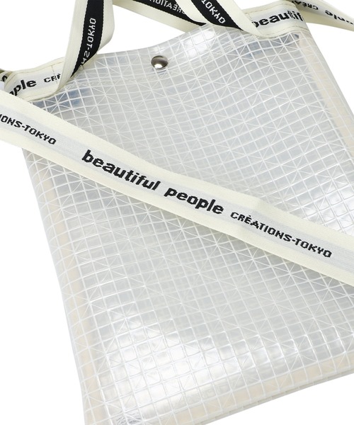 beautiful people(ビューティフルピープル)の「beautiful people plaid vinyl logo tape sacoshe bag 1000611929(ショルダーバッグ・レディース・クリア・FREE)」の7枚目の写真