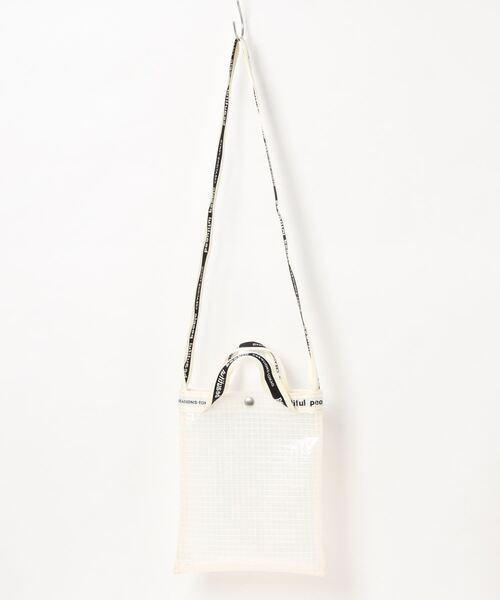 beautiful people(ビューティフルピープル)の「beautiful people plaid vinyl logo tape sacoshe bag 1000611929(ショルダーバッグ・レディース・クリア・FREE)」の9枚目の写真