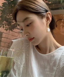 meJane | 2WAYパールフープピアス(ピアス（両耳用）)