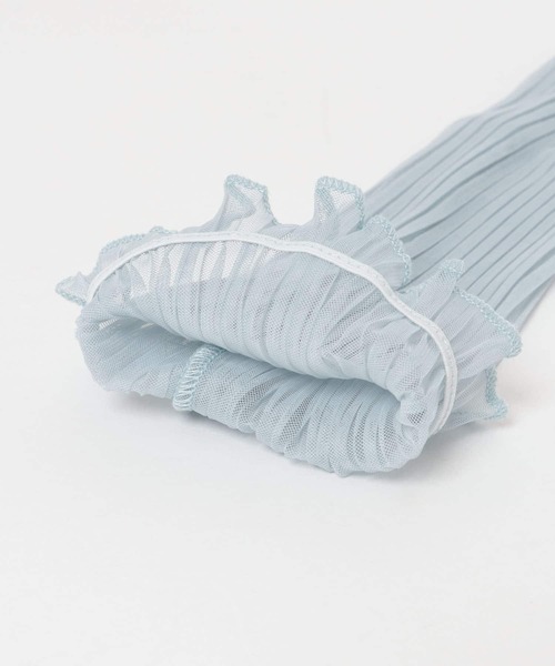 URBAN RESEARCH（アーバンリサーチ）の「チュールプリーツアームカバー（手袋・レディース・ブルー/ブラック/ホワイト・ONE）」の6枚目の写真