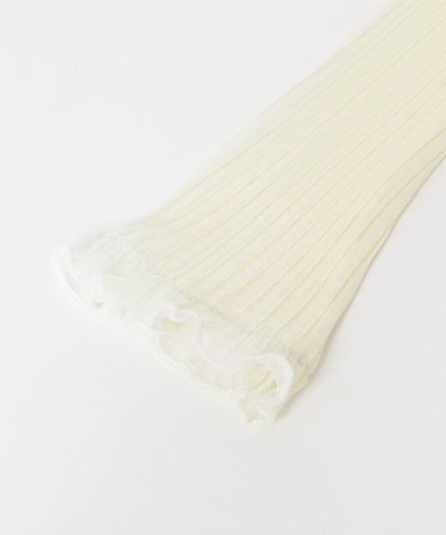 URBAN RESEARCH（アーバンリサーチ）の「チュールプリーツアームカバー（手袋・レディース・ブルー/ブラック/ホワイト・ONE）」の5枚目の写真