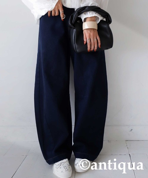antiqua（アンティカ）の「バルーンシルエットデニム（デニムパンツ・レディース・ブルー系その他/インディゴブルー・FREE）」の6枚目の写真