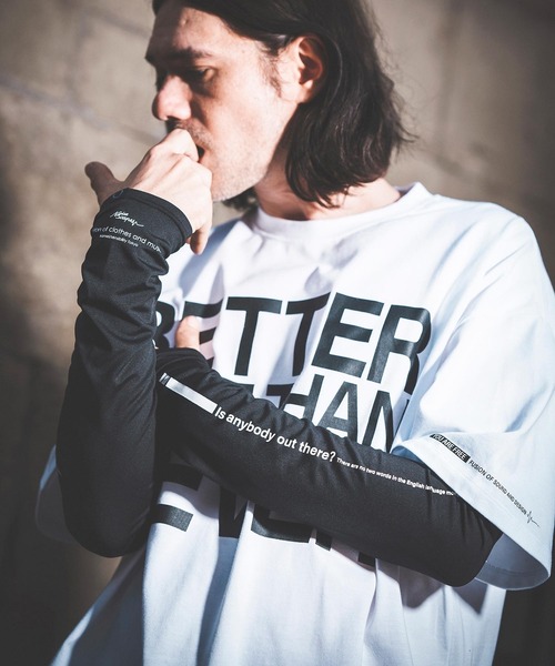 NOISESCAPE(ノイズスケープ)の「mt8435-Printed T-shirt(impact logo) Tシャツ(Tシャツ/カットソー・メンズ・ホワイト/ブラック・M/S/L)」の4枚目の写真