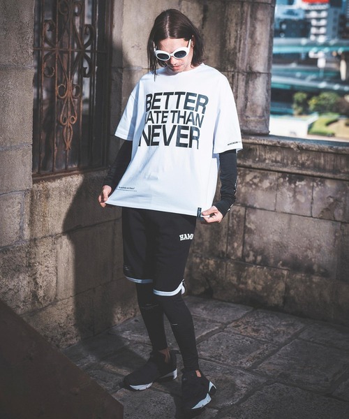 NOISESCAPE(ノイズスケープ)の「mt8435-Printed T-shirt(impact logo) Tシャツ(Tシャツ/カットソー・メンズ・ホワイト/ブラック・M/S/L)」の5枚目の写真