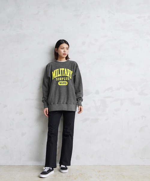 BARNS OUTFITTERS(バーンズアウトフィッターズ)の「WAIPER別注!90's CREW SWEAT br-23125wp(スウェット・メンズ・ブラック/ネイビー・M/L/XL)」の15枚目の写真