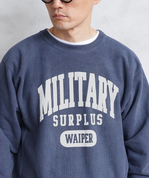 BARNS OUTFITTERS(バーンズアウトフィッターズ)の「WAIPER別注!90's CREW SWEAT br-23125wp(スウェット・メンズ・ブラック/ネイビー・M/L/XL)」の16枚目の写真