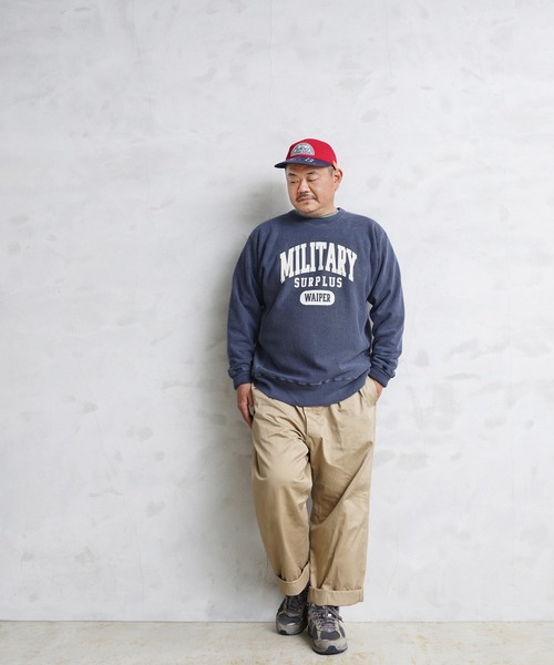 BARNS OUTFITTERS(バーンズアウトフィッターズ)の「WAIPER別注!90's CREW SWEAT br-23125wp(スウェット・メンズ・ブラック/ネイビー・M/L/XL)」の10枚目の写真