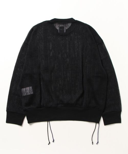 SISE(シセ)の「SISE CREWNECK KNIT(ニット/セーター・メンズ・ブラック・MEDIUM/LARGE)」の5枚目の写真