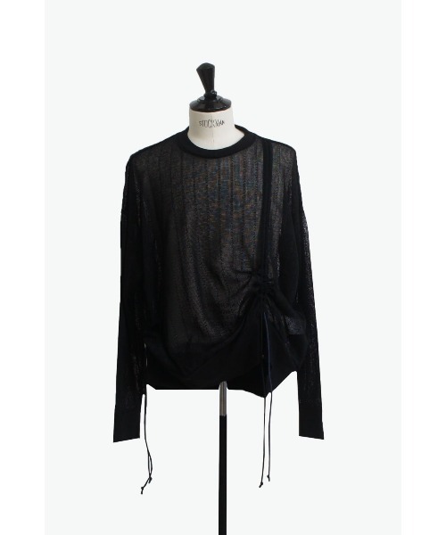 SISE(シセ)の「SISE CREWNECK KNIT(ニット/セーター・メンズ・ブラック・MEDIUM/LARGE)」の1枚目の写真