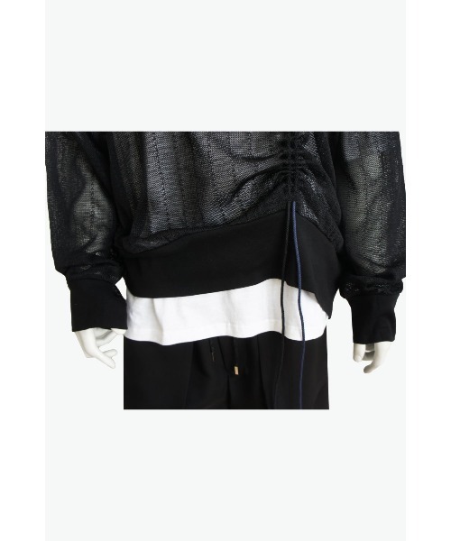 SISE(シセ)の「SISE CREWNECK KNIT(ニット/セーター・メンズ・ブラック・MEDIUM/LARGE)」の8枚目の写真