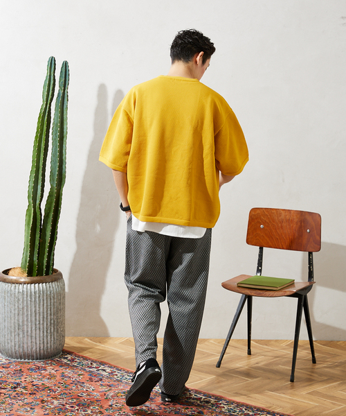 JOURNAL STANDARD relume（ジャーナルスタンダード　レリューム）の「総柄ジャージーパンツ ”DAIYA”（スラックス・メンズ・グレー/ブラック/サックスブルー・MEDIUM/LARGE）」の13枚目の写真