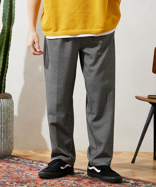 JOURNAL STANDARD relume（ジャーナルスタンダード　レリューム）の「総柄ジャージーパンツ ”DAIYA”（スラックス・メンズ・グレー/ブラック/サックスブルー・MEDIUM/LARGE）」の14枚目の写真