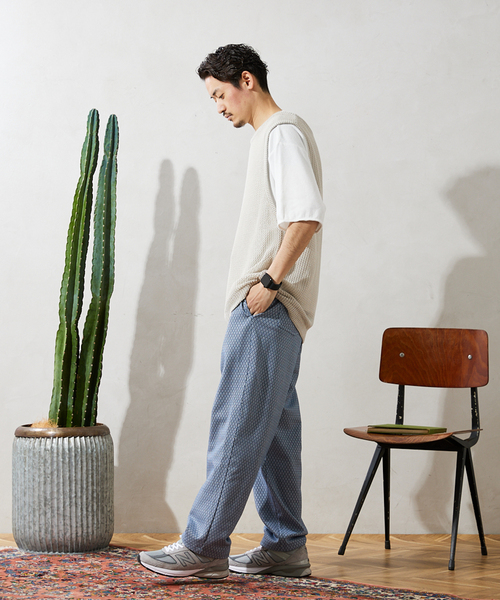 JOURNAL STANDARD relume（ジャーナルスタンダード　レリューム）の「総柄ジャージーパンツ ”DAIYA”（スラックス・メンズ・グレー/ブラック/サックスブルー・MEDIUM/LARGE）」の22枚目の写真