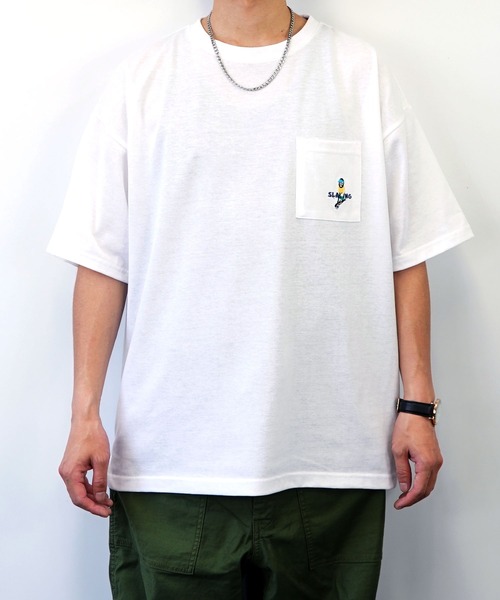 GGD SELECT（ジージーディー　セレクト）の「bearded man 刺繍Tシャツ（Tシャツ/カットソー・メンズ・その他1/その他2/その他3/C/D/ホワイト/グリーン/ピンク/ライトブラック/A/B/その他4・M/L/LL）」の16枚目の写真