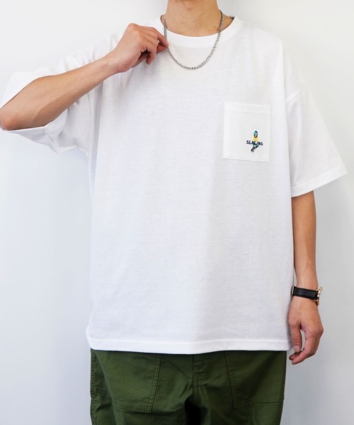GGD SELECT（ジージーディー　セレクト）の「bearded man 刺繍Tシャツ（Tシャツ/カットソー・メンズ・その他1/その他2/その他3/C/D/ホワイト/グリーン/ピンク/ライトブラック/A/B/その他4・M/L/LL）」の17枚目の写真