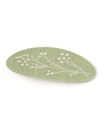 花刺繍バレッタ