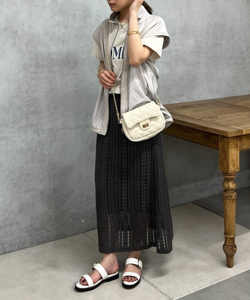 un dix cors(アンディコール)の「PRECIEUX JOUET(プレシュウジュエ)フラットベルトサンダル(サンダル・レディース・ホワイト/ブラック/キャメル・36/37/38)」の12枚目の写真