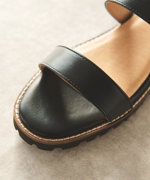 un dix cors(アンディコール)の「PRECIEUX JOUET(プレシュウジュエ)フラットベルトサンダル(サンダル・レディース・ホワイト/ブラック/キャメル・36/37/38)」の17枚目の写真