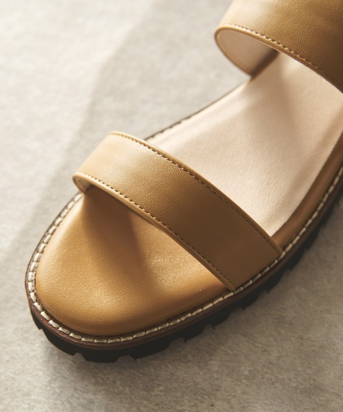 un dix cors(アンディコール)の「PRECIEUX JOUET(プレシュウジュエ)フラットベルトサンダル(サンダル・レディース・ホワイト/ブラック/キャメル・36/37/38)」の22枚目の写真