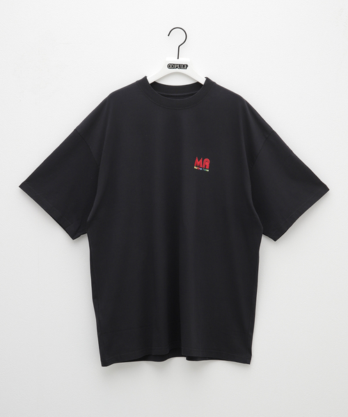 MARTINE ROSE(マーティンローズ)の「【MARTINEROSE / マーティンローズ】OVERSIZED T-SH 70s MULTI(Tシャツ/カットソー・メンズ・ブラック・SMALL)」の1枚目の写真