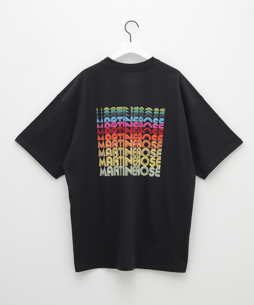 MARTINE ROSE(マーティンローズ)の「【MARTINEROSE / マーティンローズ】OVERSIZED T-SH 70s MULTI(Tシャツ/カットソー・メンズ・ブラック・SMALL)」の2枚目の写真