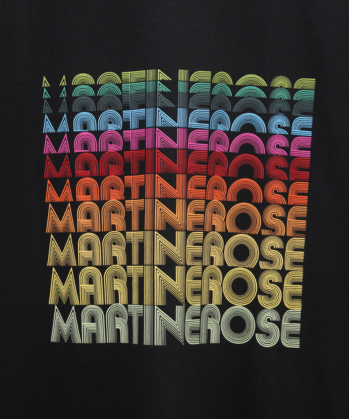 MARTINE ROSE(マーティンローズ)の「【MARTINEROSE / マーティンローズ】OVERSIZED T-SH 70s MULTI(Tシャツ/カットソー・メンズ・ブラック・SMALL)」の6枚目の写真