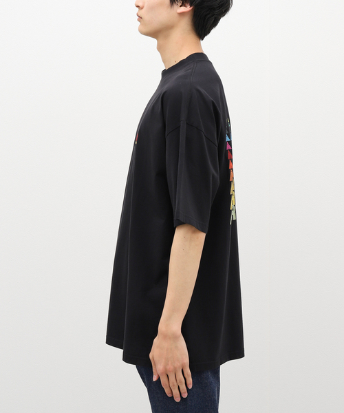 MARTINE ROSE(マーティンローズ)の「【MARTINEROSE / マーティンローズ】OVERSIZED T-SH 70s MULTI(Tシャツ/カットソー・メンズ・ブラック・SMALL)」の10枚目の写真
