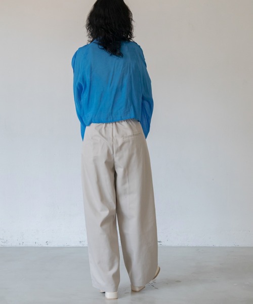 VACANCY（ヴァカンシー）の「バルーンダブルタックパンツ（その他パンツ・レディース・ブルー/アイボリー/ブラック・MEDIUM/LARGE）」の12枚目の写真