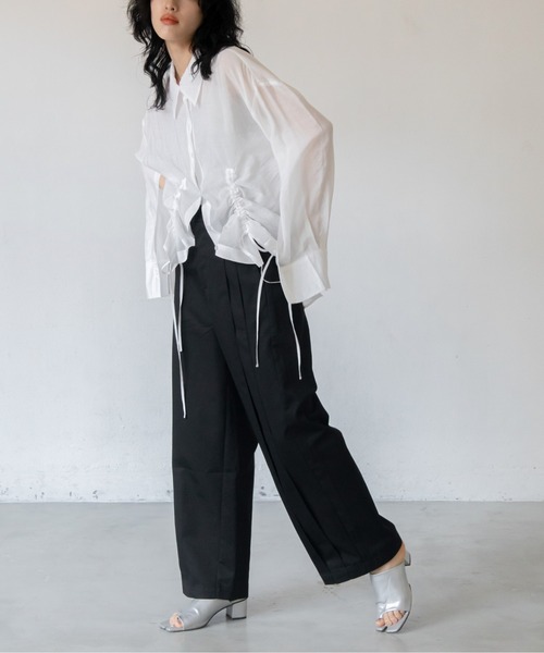 VACANCY(ヴァカンシー)の「バルーンダブルタックパンツ(その他パンツ・レディース・ブルー/アイボリー/ブラック・MEDIUM/LARGE)」の21枚目の写真