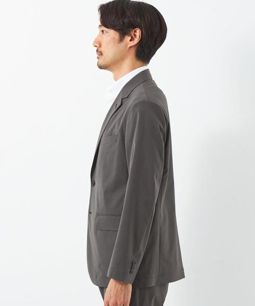 green label relaxing(グリーンレーベルリラクシング)の「A+ ラッカン リネンライク 2B ジャケット -ウォッシャブル・ストレッチ・防シワ・吸水速乾-(テーラードジャケット・メンズ・グレー/ネイビー・S/M/L/XL)」の5枚目の写真
