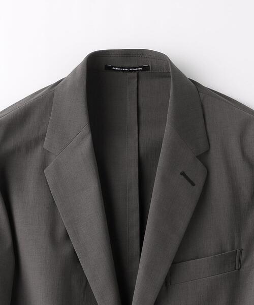 green label relaxing(グリーンレーベルリラクシング)の「A+ ラッカン リネンライク 2B ジャケット -ウォッシャブル・ストレッチ・防シワ・吸水速乾-(テーラードジャケット・メンズ・グレー/ネイビー・S/M/L/XL)」の21枚目の写真