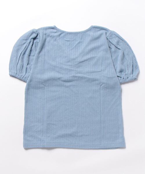 AMAIL（アマイル）の「【annleya】シャーリングトップス（Tシャツ/カットソー・レディース・ブルー/ホワイト・FREE）」の14枚目の写真